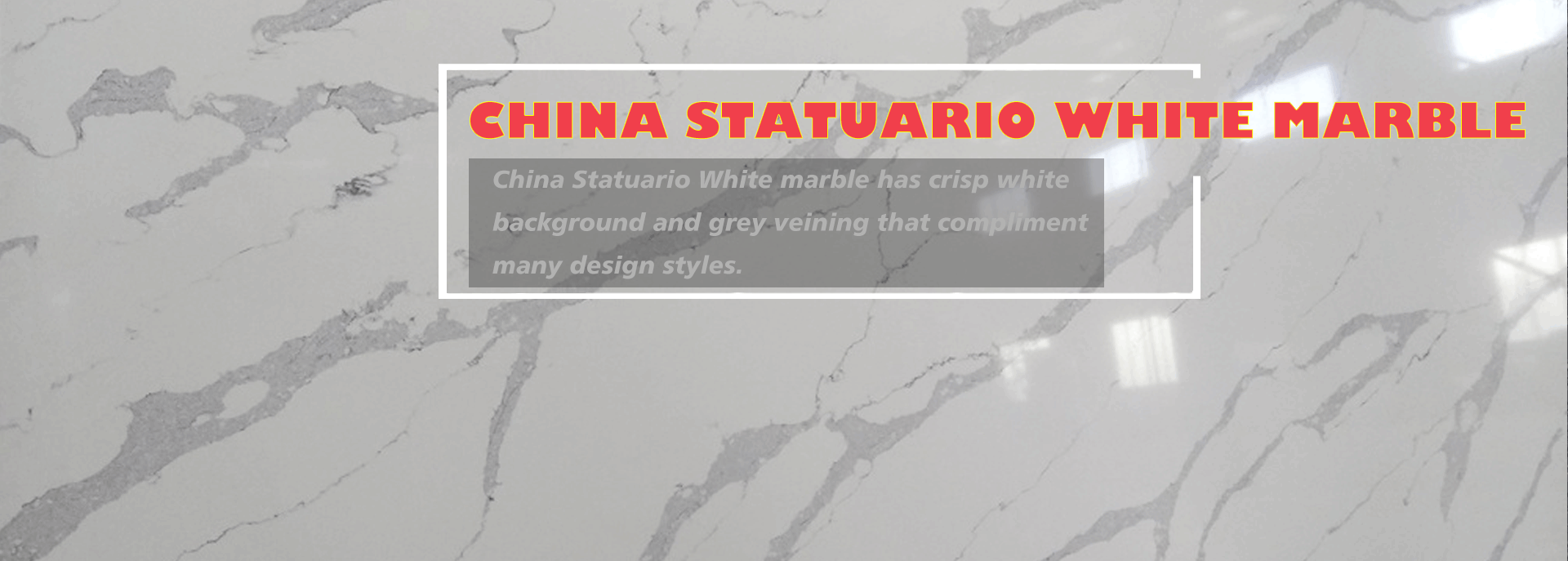 china statuario white marble