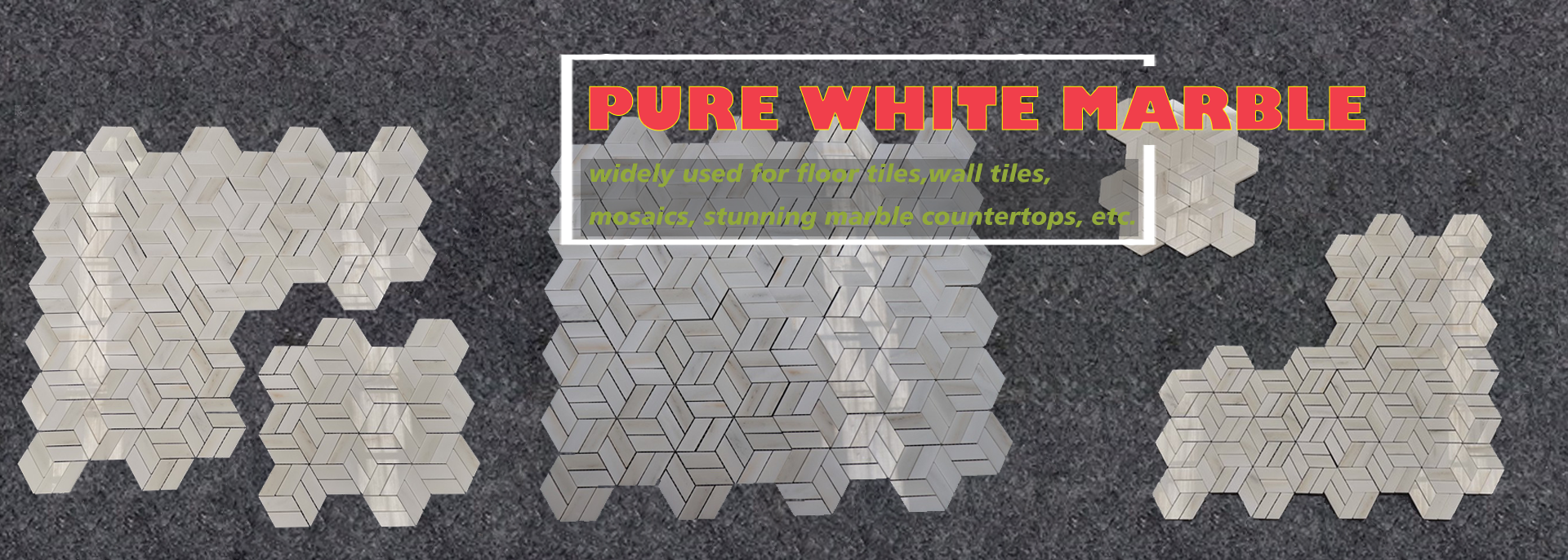 China Statuario White Marble 12x6 Tiles