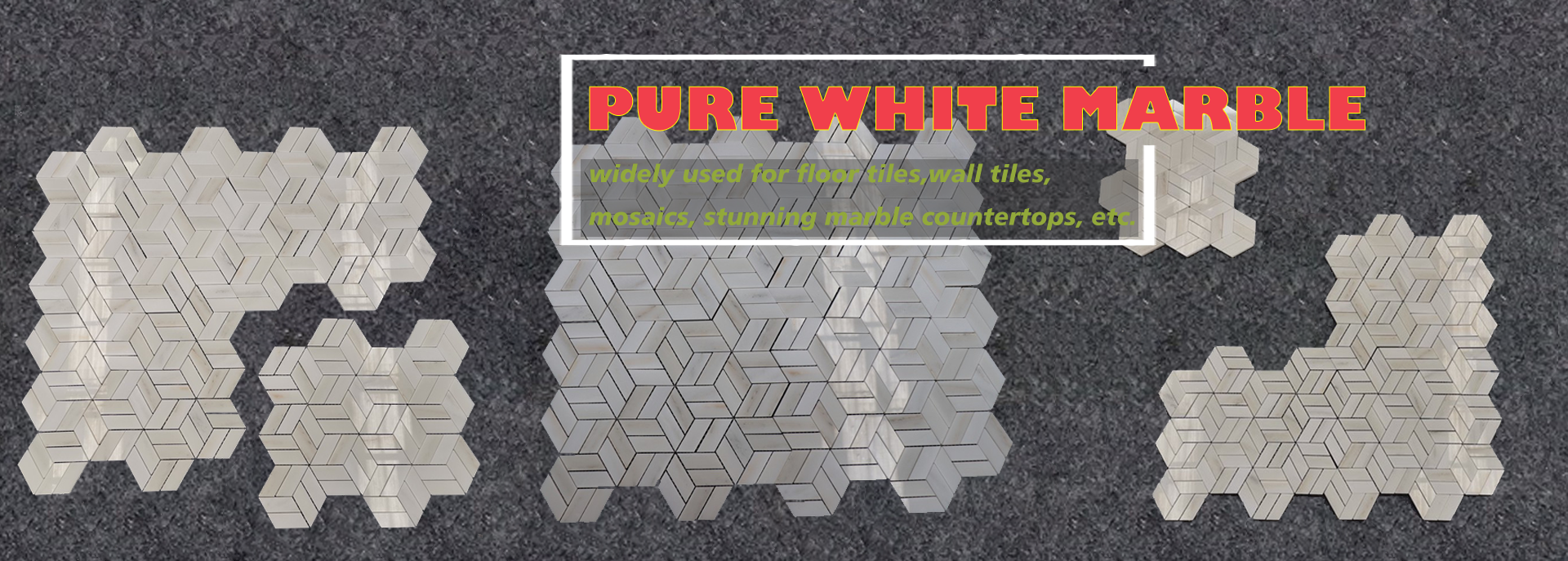 Royal Pure White Waterjet Lantern Mosaics