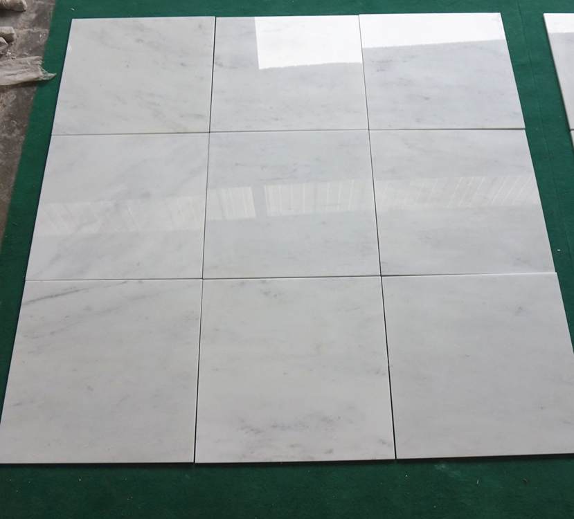 China Statuario White Marble 12x12 Tiles