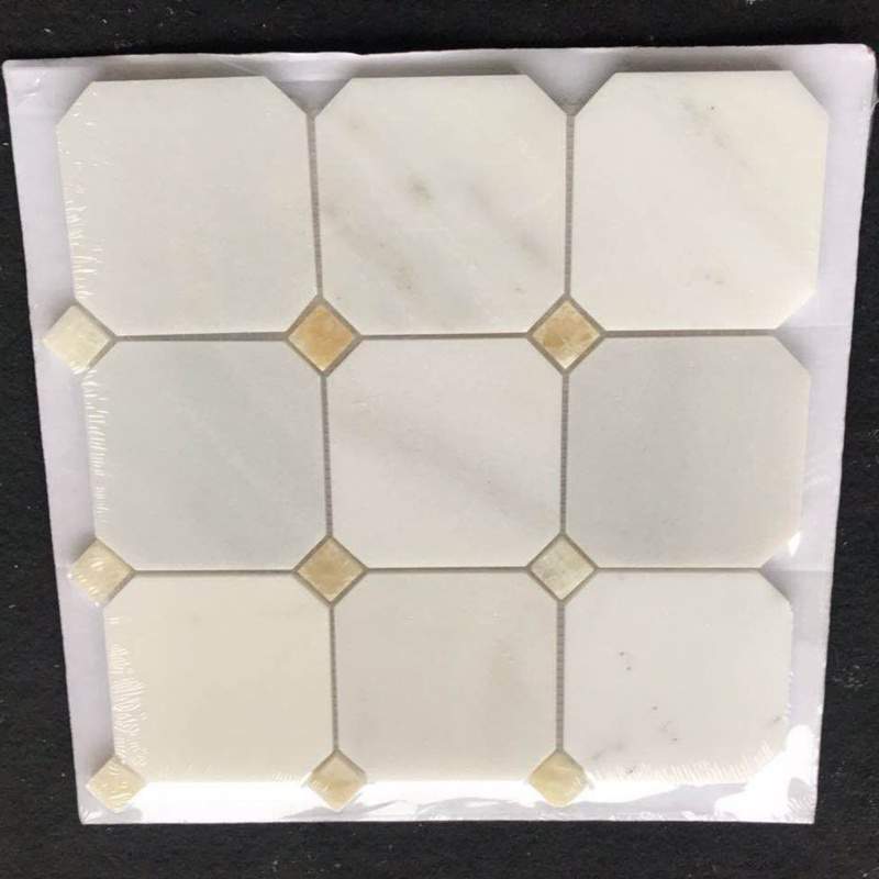 China Statuario White Marble Mosaics