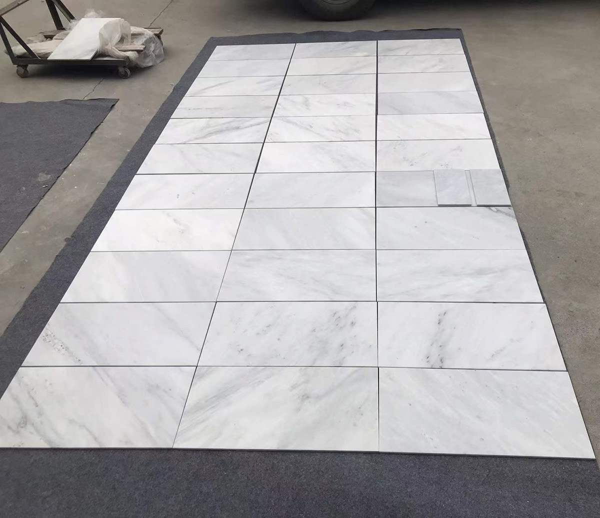 Asian Statuary Marble Honed Tiles