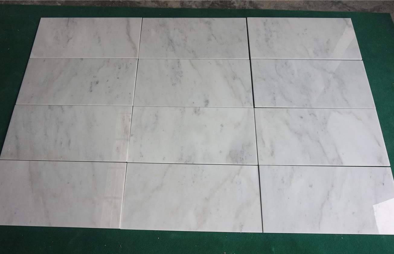 China Statuario White Marble Flooring Tiles