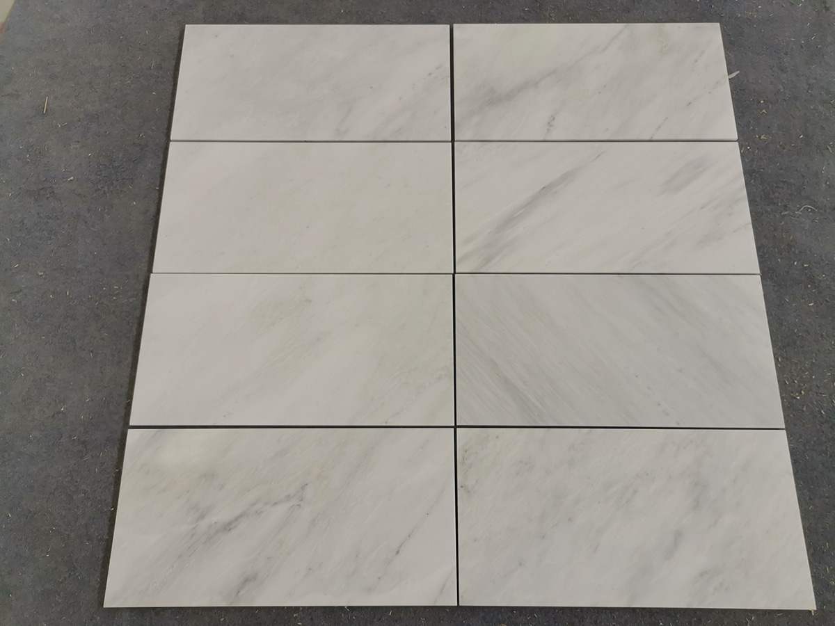 Oriental White Marble 24"x12" Honed Tiles