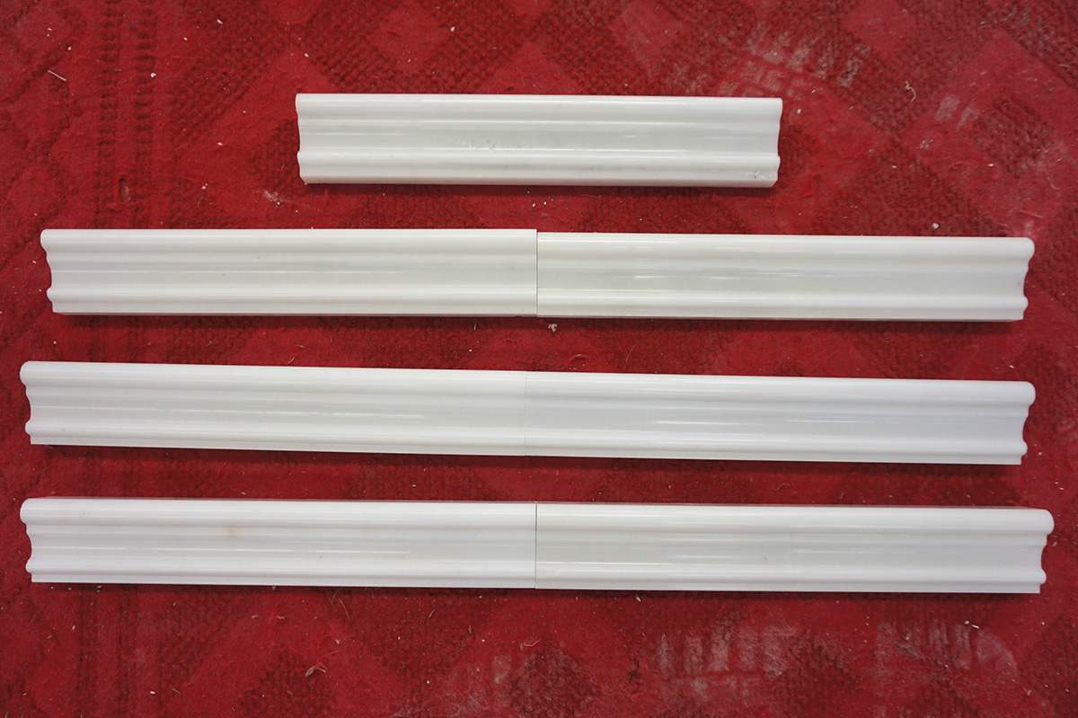 Pure White Jade Molding Tiles