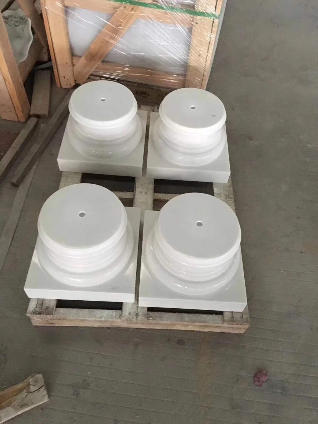 Pure White Marble Column