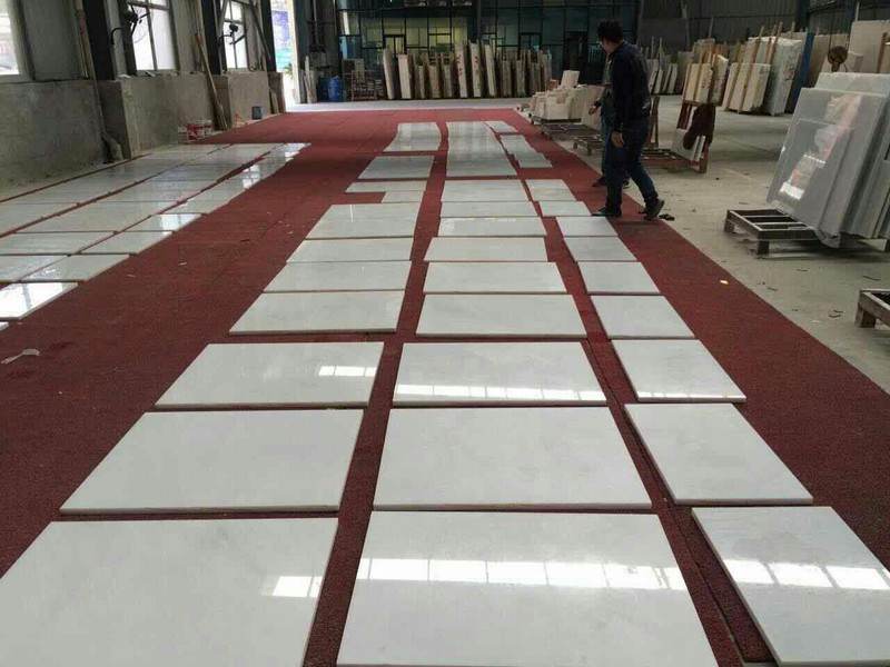 Pure White Marble Cut to Size Tiles