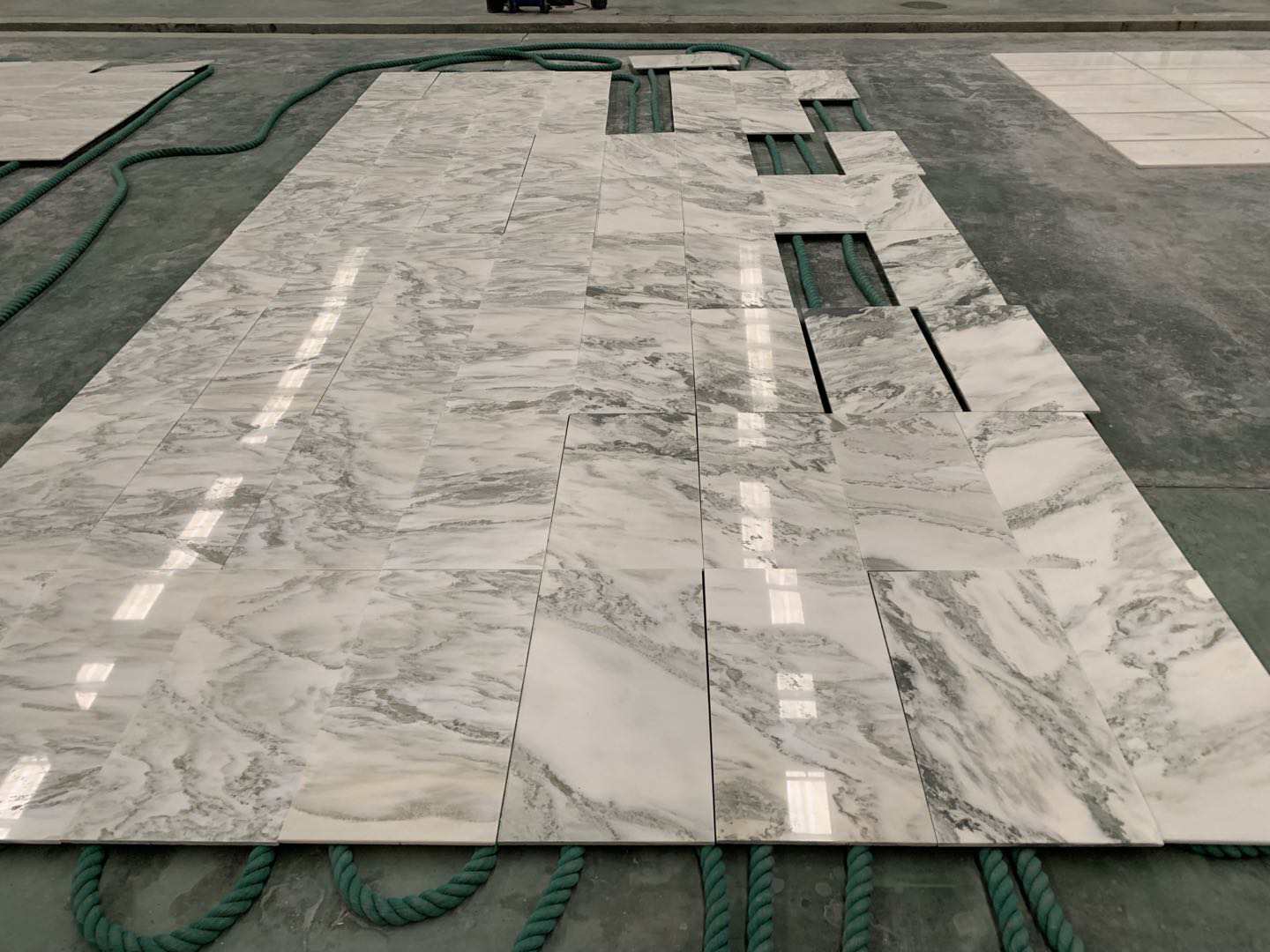 Pure White Marble Flooring Tile