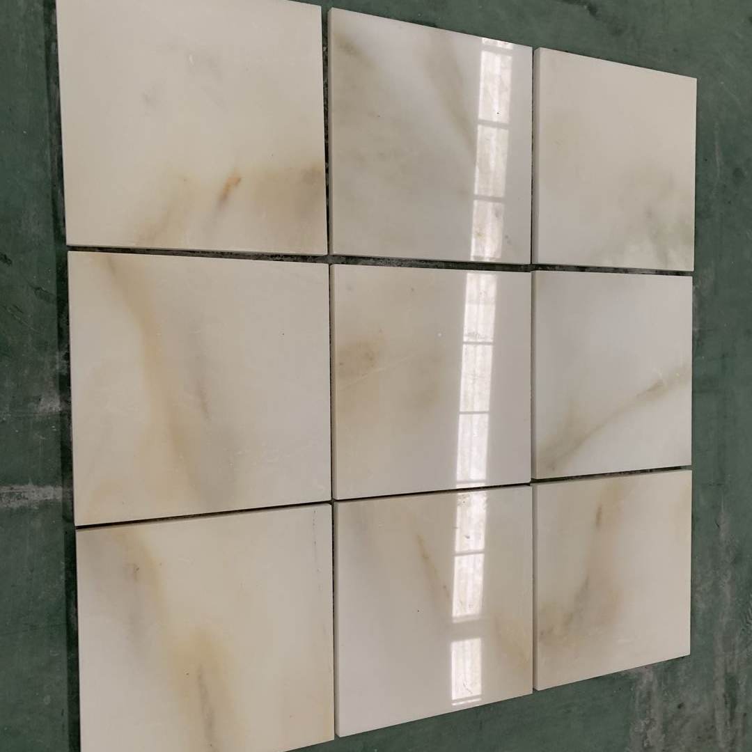 Pure White Marble Flooring Tiles 2