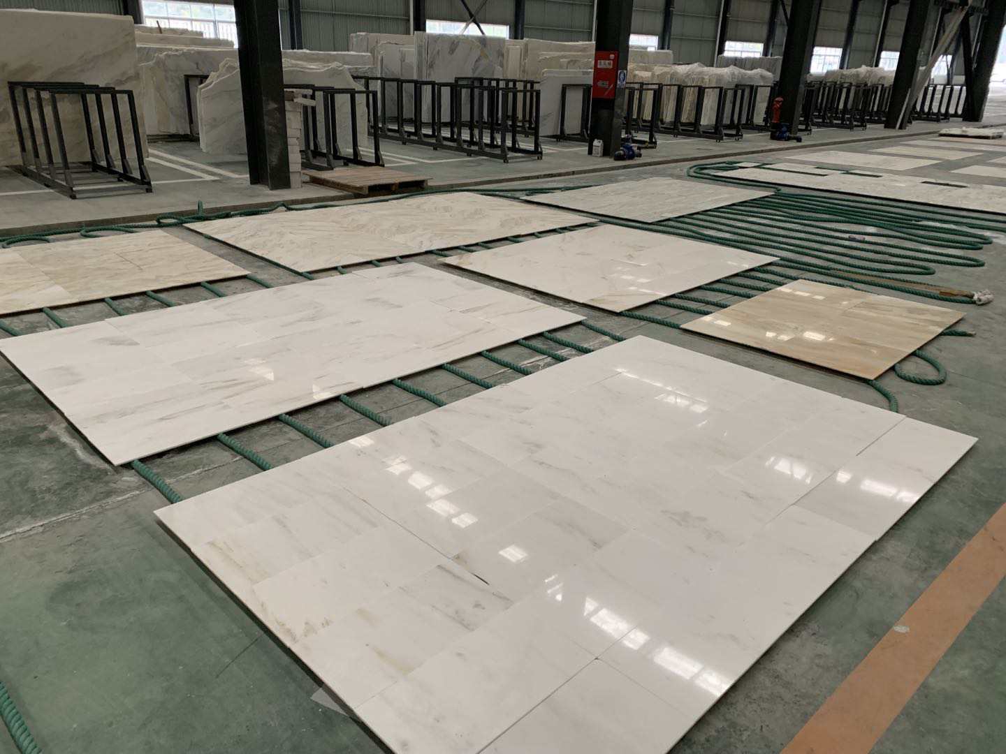 Pure White Marble Flooring Tiles